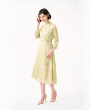 GDEGD41630 Sybilla(シビラ) ジオメトリックオパールドレス グリーン×ピンク