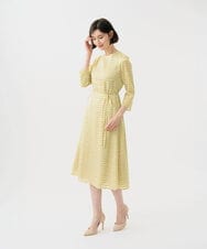 GDEGD41630 Sybilla(シビラ) ジオメトリックオパールドレス グリーン×ピンク