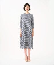 GDEGD41630 Sybilla(シビラ) ジオメトリックオパールドレス ブラック×ブルー