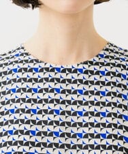 GDEGD41630 Sybilla(シビラ) ジオメトリックオパールドレス ブラック×ブルー