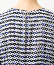 GDEGD41630 Sybilla(シビラ) ジオメトリックオパールドレス ブラック×ブルー