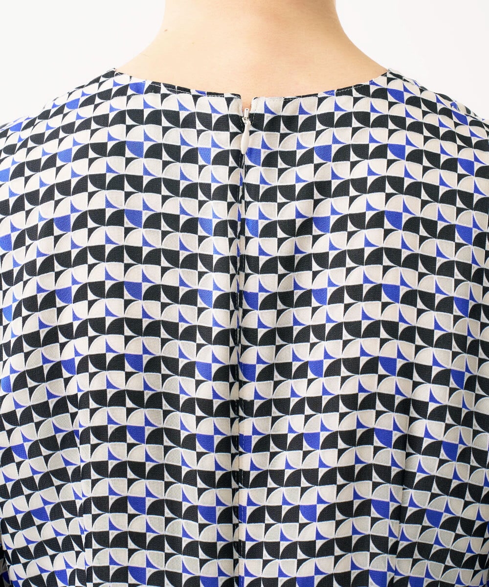 GDEGD41630 Sybilla(シビラ) ジオメトリックオパールドレス ブラック×ブルー