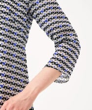 GDEGD41630 Sybilla(シビラ) ジオメトリックオパールドレス ブラック×ブルー