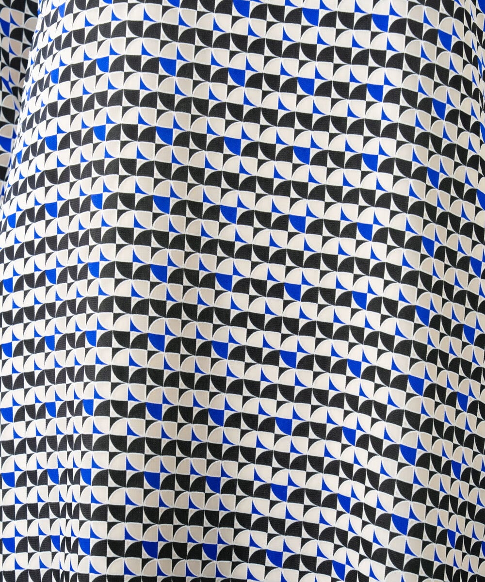 GDEGD41630 Sybilla(シビラ) ジオメトリックオパールドレス ブラック×ブルー