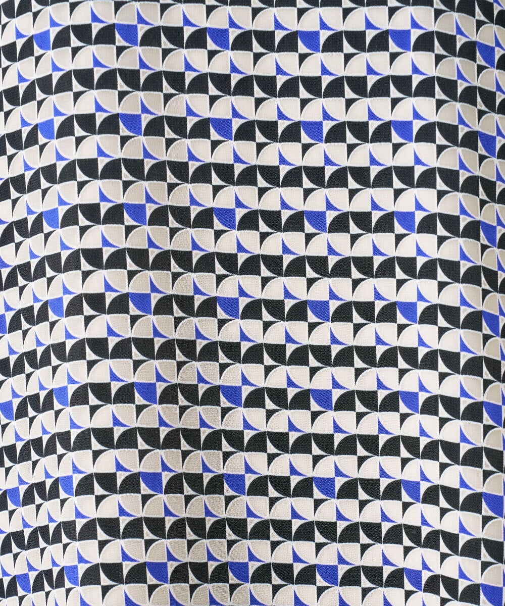 GDEGD41630 Sybilla(シビラ) ジオメトリックオパールドレス ブラック×ブルー