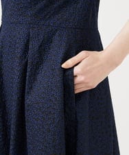 GDEGD84630 Sybilla(シビラ) フラワー総刺繍ドレス ネイビー