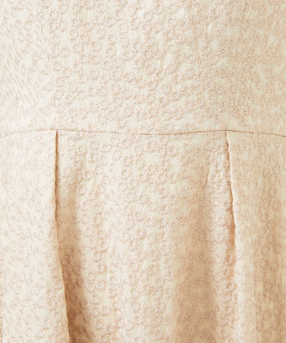 GDEGD84630 Sybilla(シビラ) フラワー総刺繍ドレス ベージュ