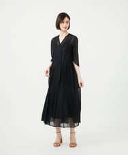 GDEGF21700 Sybilla(シビラ) パイピングフォルムドレス ブラック