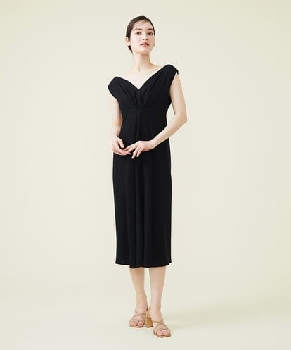 GDEGT29540 Sybilla 【SYBILLA DRESS】オープンバックVネックドレス
