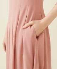 GDEGV22420 Sybilla(シビラ) タッキングデザインドレス（七分袖） ピンク