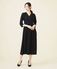 GDEGV22420 Sybilla(シビラ) タッキングデザインドレス ブラック