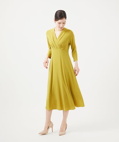 GDEHB85600 Sybilla ハイウエストカシュクールドレス