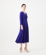 GDEHB85600 Sybilla(シビラ) ハイウエストカシュクールドレス ブルー
