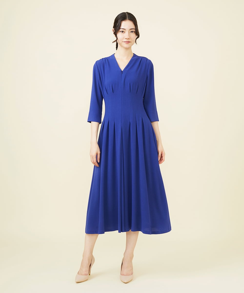 GDEHV22420 Sybilla タッキングデザインドレス（七分袖）
