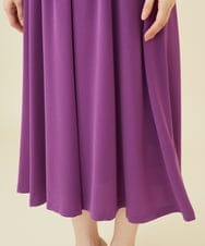 GDEHV22420 Sybilla(シビラ) タッキングデザインドレス（七分袖） パープル
