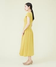 GDEJP21390 Sybilla(シビラ) 【ドラマ着用】タッキングデザインドレス イエロー
