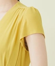 GDEJP21390 Sybilla(シビラ) 【ドラマ着用】タッキングデザインドレス イエロー