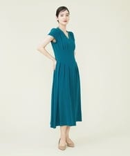 GDEJP21390 Sybilla(シビラ) 【ドラマ着用】タッキングデザインドレス グリーン