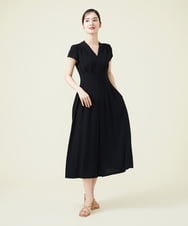 GDEJS21390 Sybilla(シビラ) タッキングデザインドレス ブラック