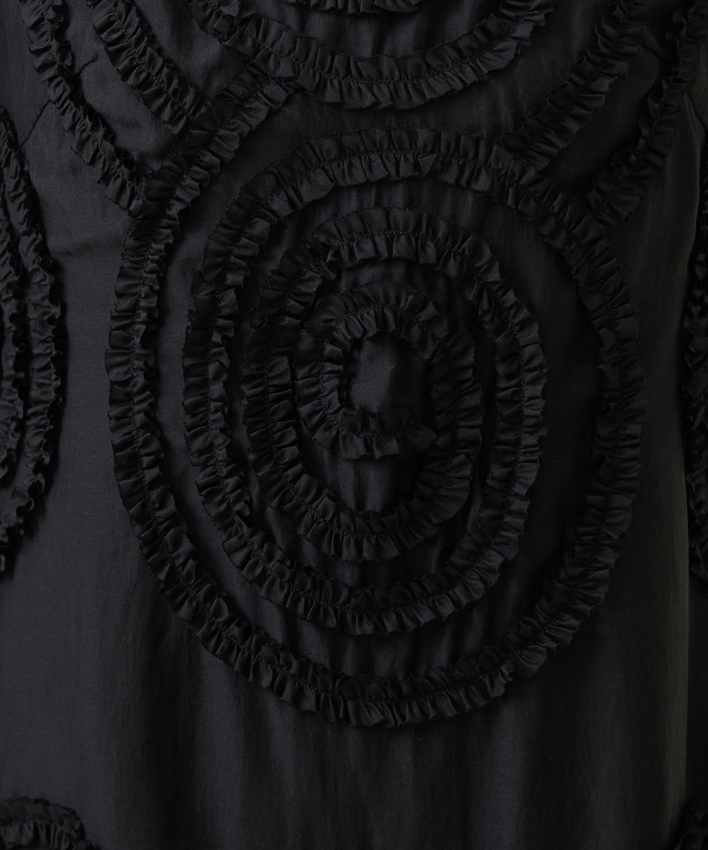 GDEJU73790 Sybilla(シビラ) サークル刺繍ドレス ブラック