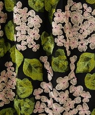 GDHAD90600 Sybilla(シビラ) アジサイ刺繍チュールスカート ブラック
