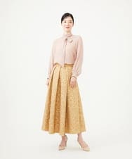 GDHAG31330 Sybilla(シビラ) フラワーフクレジャカードスカート ベージュ