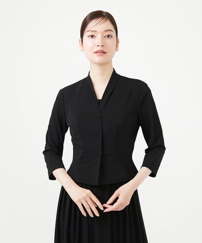 GDJAG90350 Sybilla ストレッチノーカラージャケット