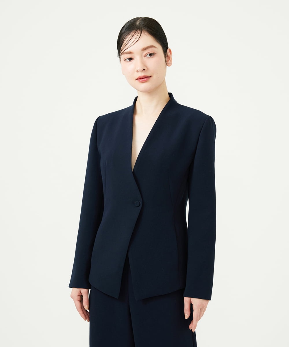 GDJGD04500 Sybilla(シビラ) Vネックジャケット ネイビー