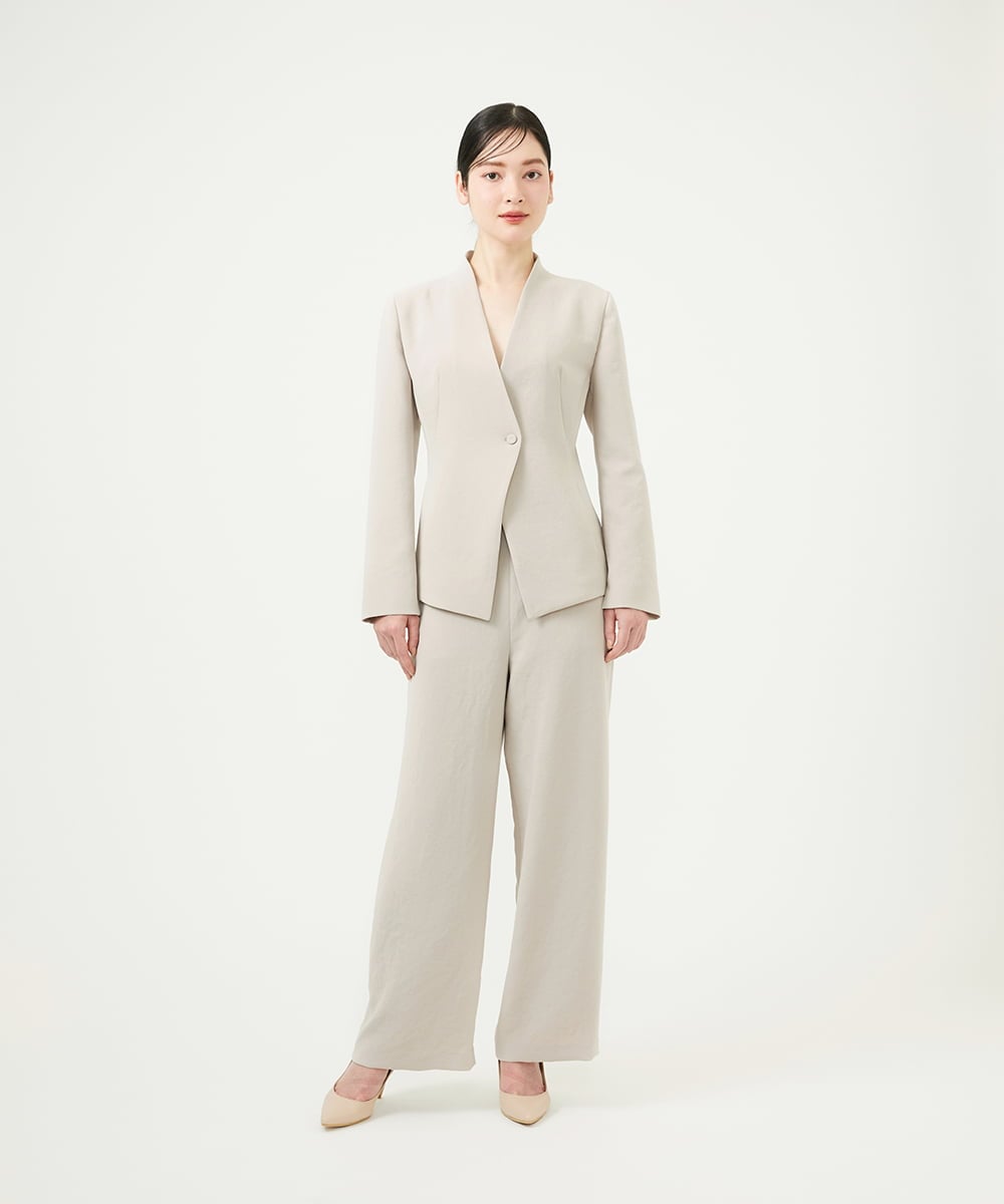 GDJGD04500 Sybilla(シビラ) Vネックジャケット グレージュ