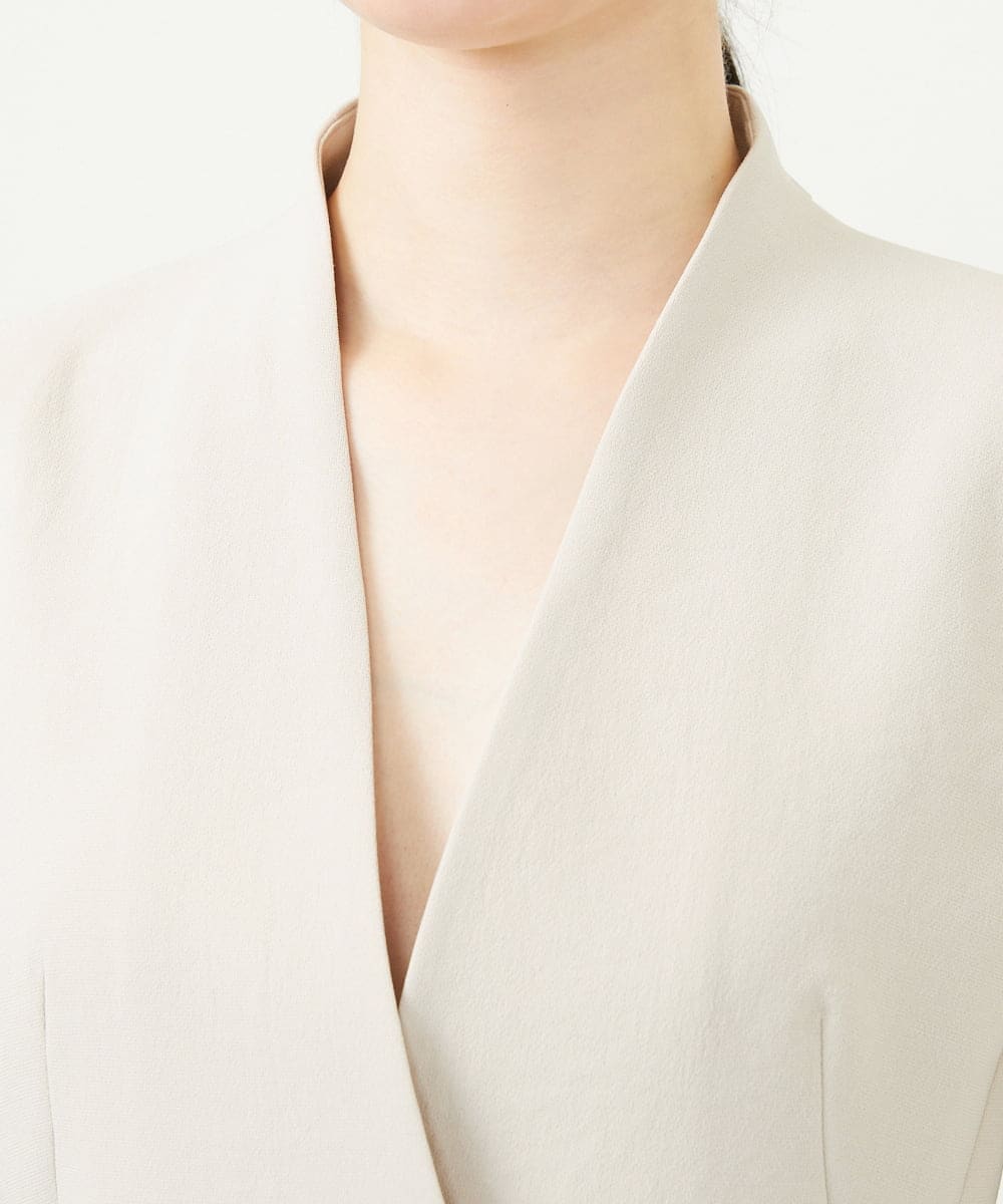 GDJGD04500 Sybilla(シビラ) Vネックジャケット グレージュ