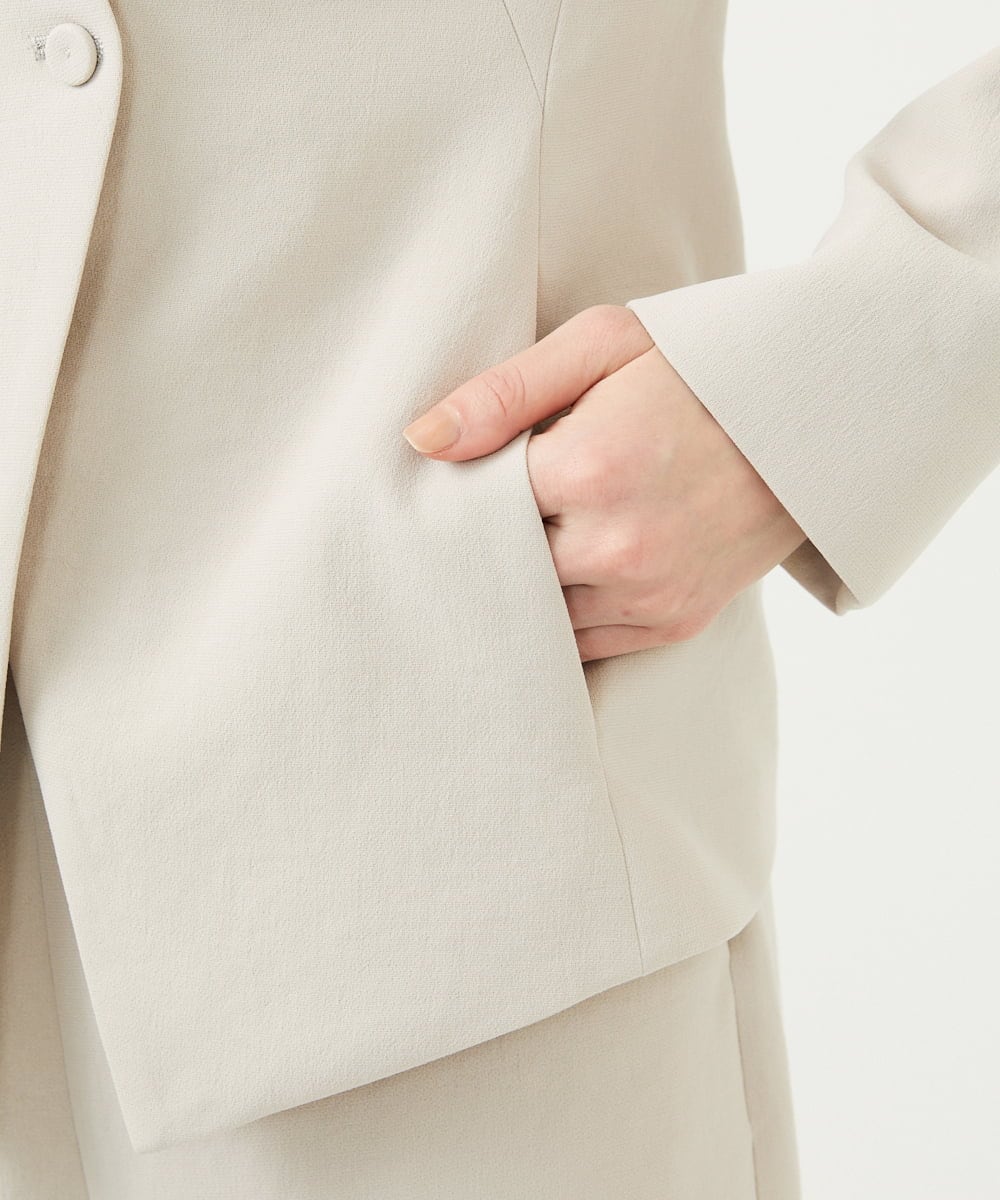 GDJGD04500 Sybilla(シビラ) Vネックジャケット グレージュ