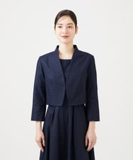 GDJGD84450 Sybilla(シビラ) フラワー総刺繡ボレロジャケット ネイビー