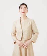 GDJGD84450 Sybilla(シビラ) フラワー総刺繡ボレロジャケット ベージュ