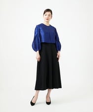 GDJGE30430 Sybilla(シビラ) デザインスリーブショートジャケット ネイビーブルー