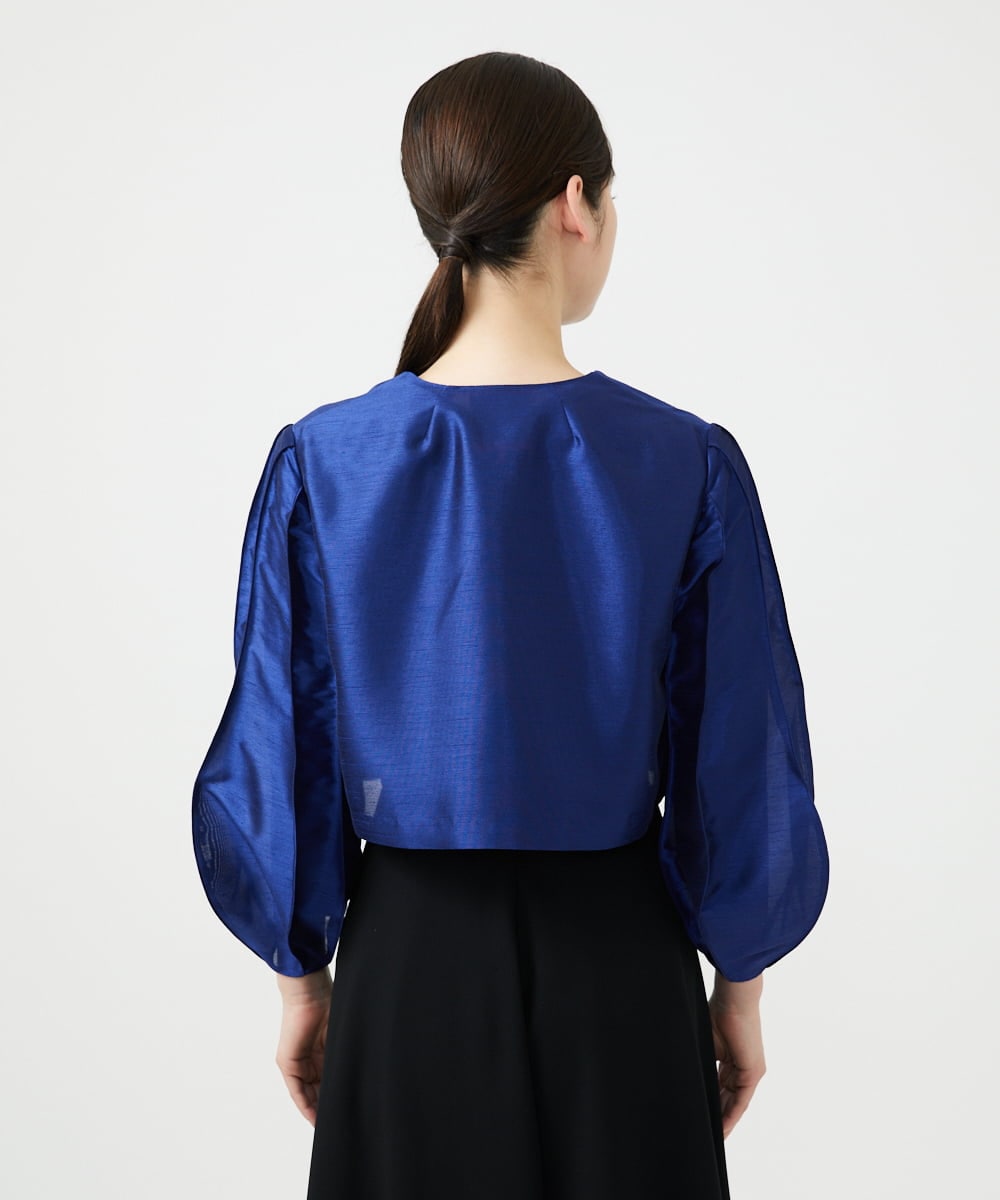 GDJGE30430 Sybilla(シビラ) デザインスリーブショートジャケット ネイビーブルー