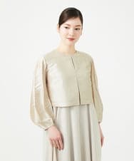 GDJGE30430 Sybilla(シビラ) デザインスリーブショートジャケット シャンパンゴールド