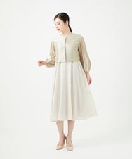 GDJGE30430 Sybilla(シビラ) デザインスリーブショートジャケット シャンパンゴールド