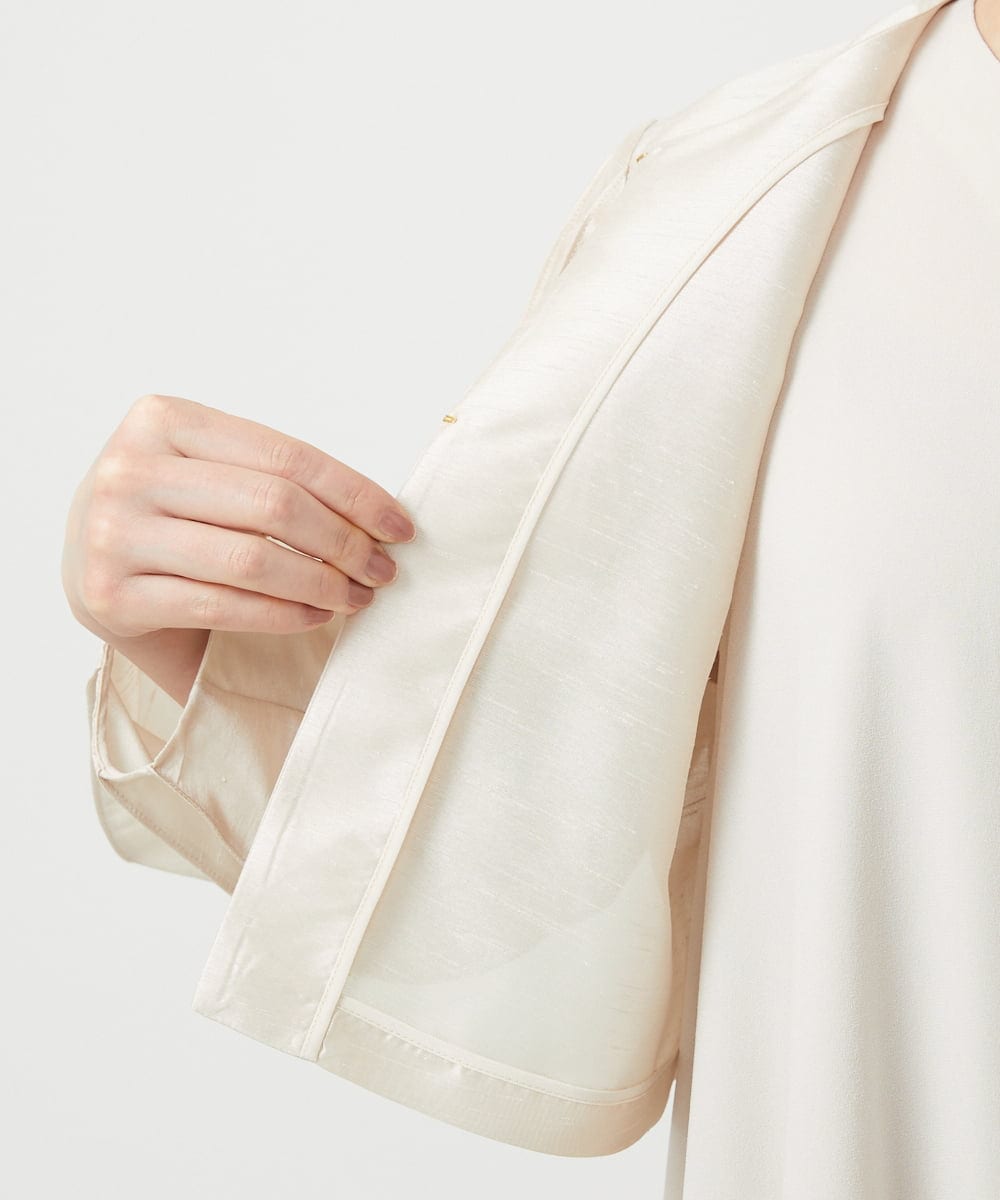 GDJGE30430 Sybilla(シビラ) デザインスリーブショートジャケット シャンパンゴールド