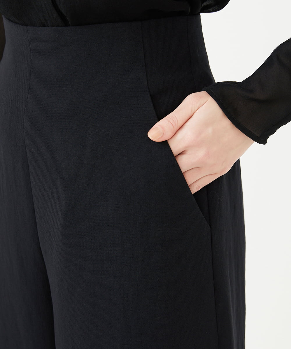 GDLAG04360 Sybilla(シビラ) ハイウエストストレートパンツ ブラック