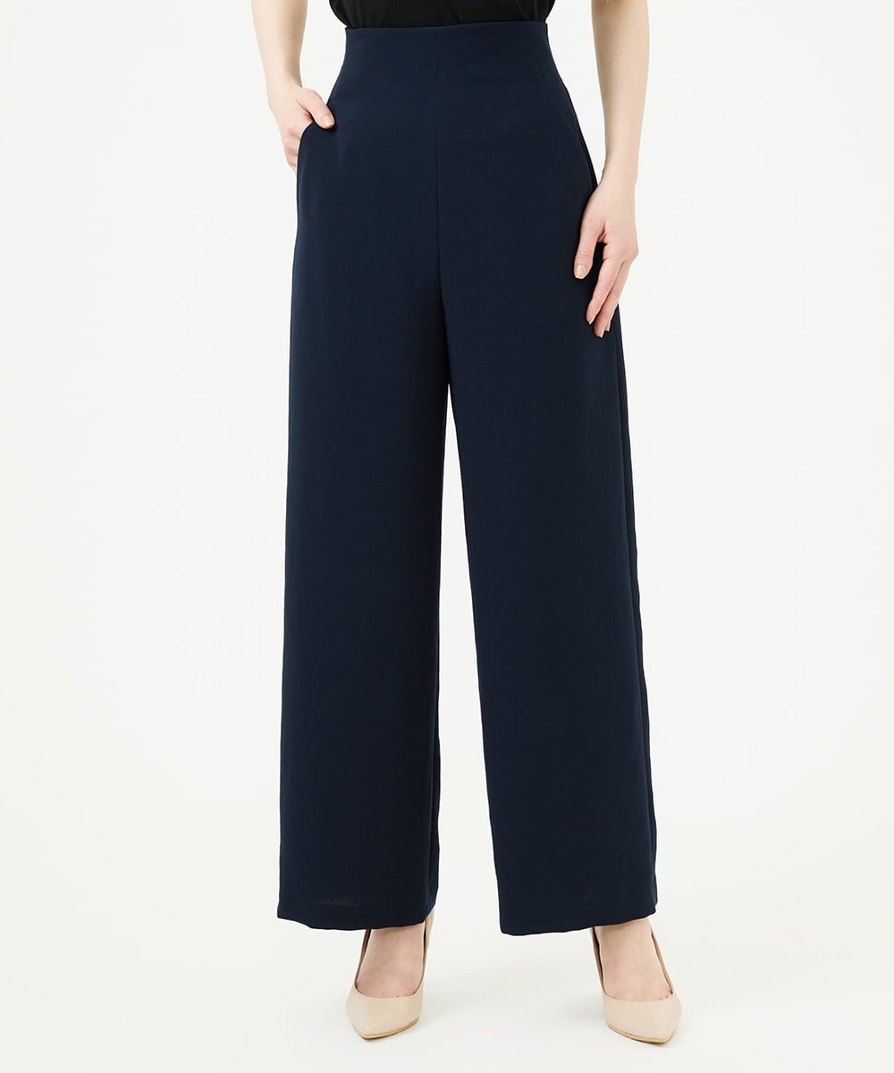 GDLGD04360 Sybilla(シビラ) ハイウエストストレートパンツ ネイビー