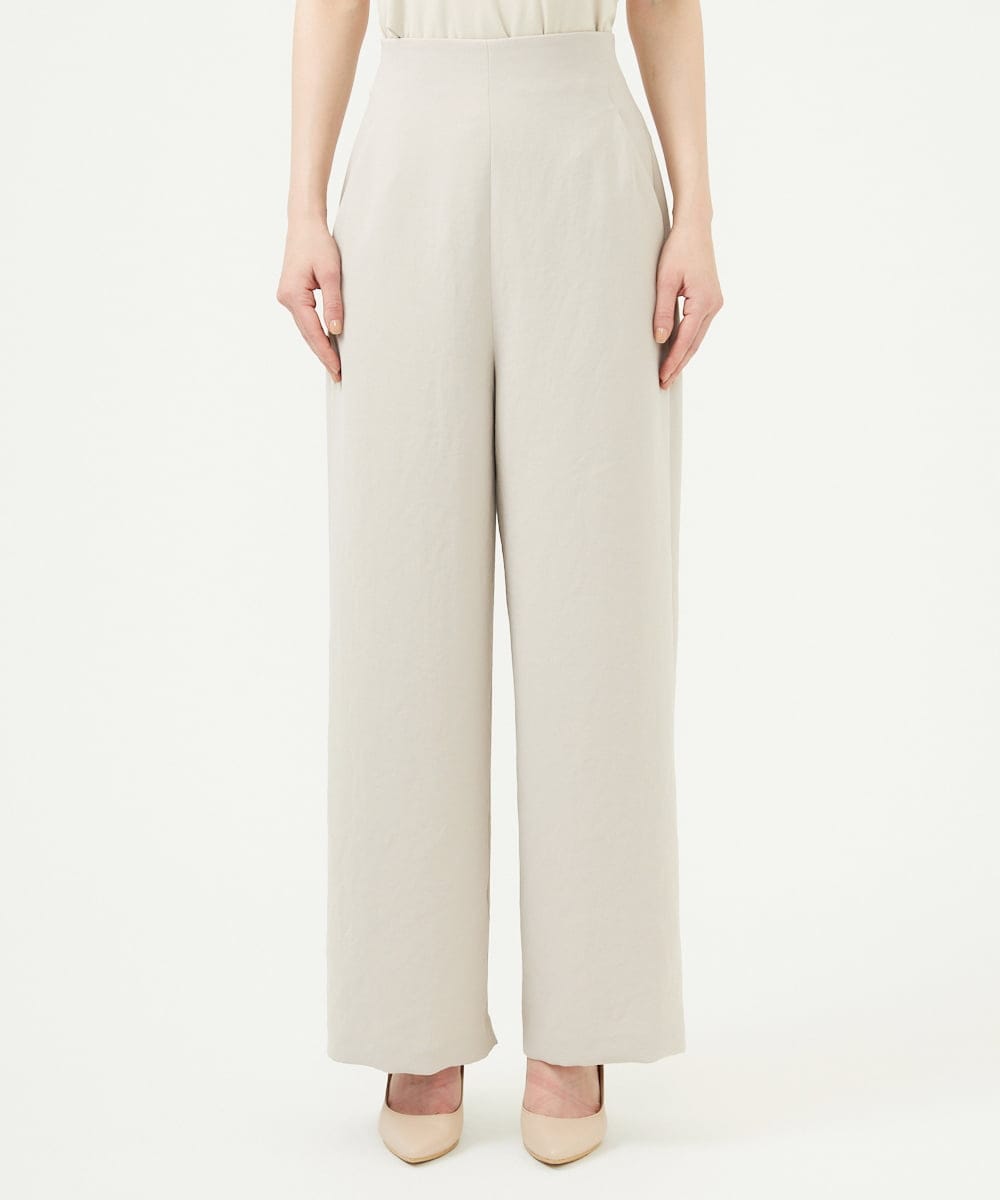 GDLGD04360 Sybilla(シビラ) ハイウエストストレートパンツ グレージュ