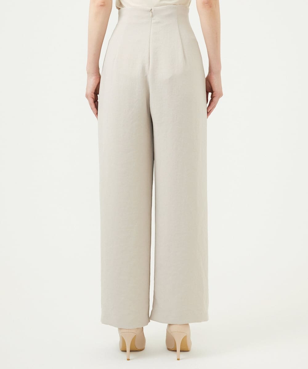 GDLGD04360 Sybilla(シビラ) ハイウエストストレートパンツ グレージュ