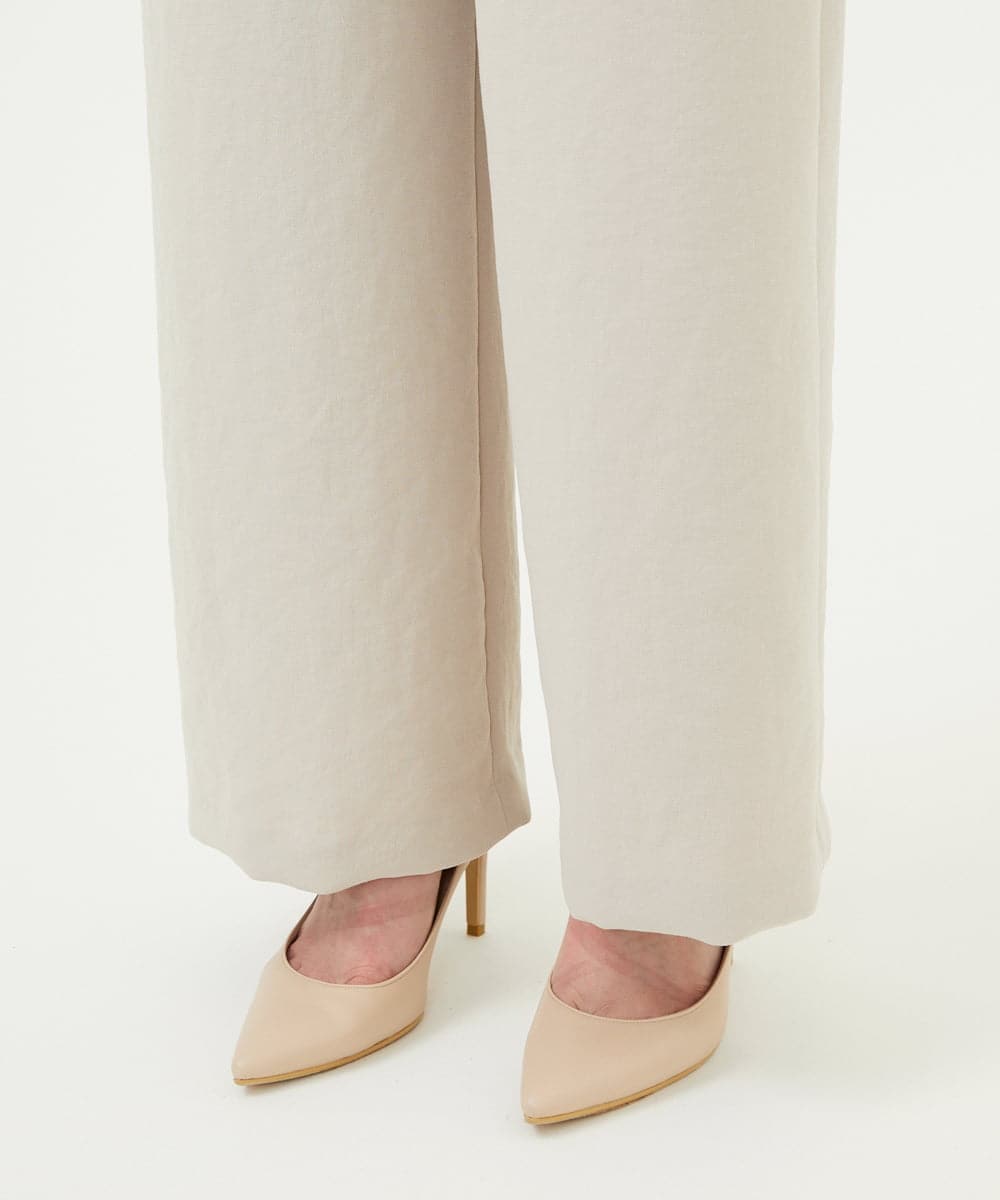 GDLGD04360 Sybilla(シビラ) ハイウエストストレートパンツ グレージュ