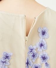 GDPAD90900 Sybilla(シビラ) アジサイ刺繍チュールドレス ベージュ
