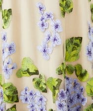 GDPAD90900 Sybilla(シビラ) アジサイ刺繍チュールドレス ベージュ