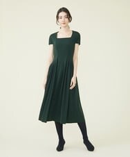 GDPAS97360 Sybilla(シビラ) トリアセドライポンチワンピース ディープグリーン