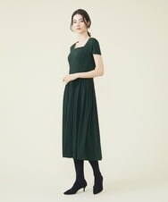 GDPAS97360 Sybilla(シビラ) トリアセドライポンチワンピース ディープグリーン