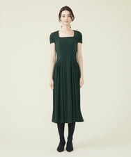 GDPAS97360 Sybilla(シビラ) トリアセドライポンチワンピース ディープグリーン