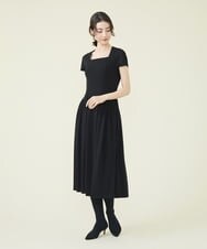 GDPAS97360 Sybilla(シビラ) トリアセドライポンチワンピース ブラック