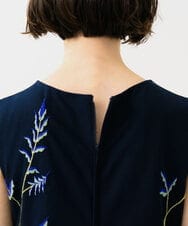 GDPGE90800 Sybilla(シビラ) リーフ刺繍チュールドレス ネイビー